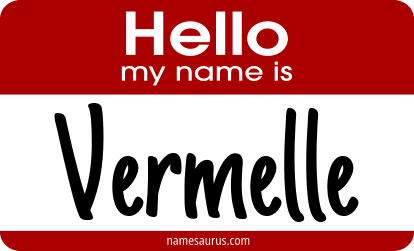 Hello my name is Vermelle png download