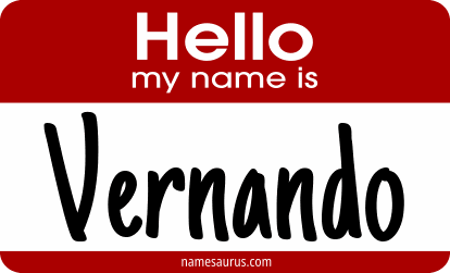 Hello my name is Vernando png download
