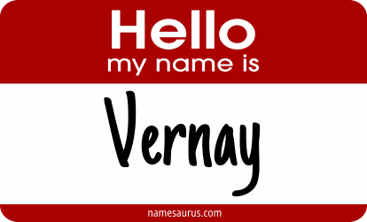 Hello my name is Vernay png download