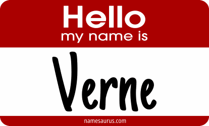 Hello my name is Verne png download