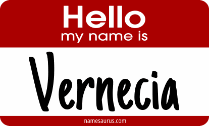 Hello my name is Vernecia png download