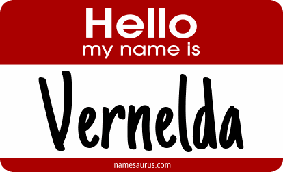 Hello my name is Vernelda png download