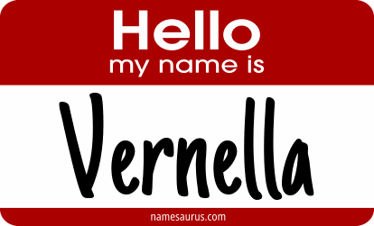 Hello my name is Vernella png download
