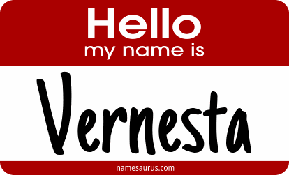 Hello my name is Vernesta png download