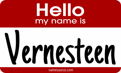 Hello my name is Vernesteen png download