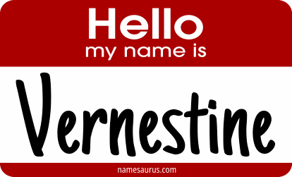Hello my name is Vernestine png download