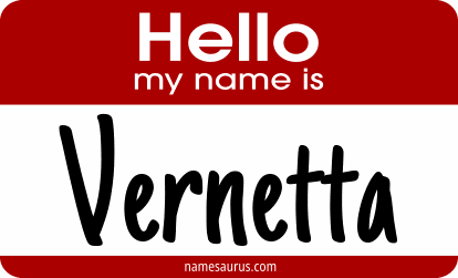Hello my name is Vernetta png download