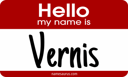 Hello my name is Vernis png download