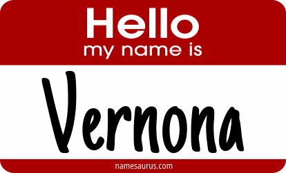 Hello my name is Vernona png download
