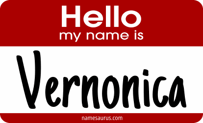 Hello my name is Vernonica png download