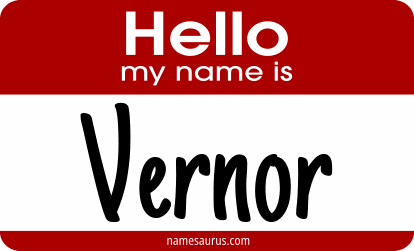 Hello my name is Vernor png download