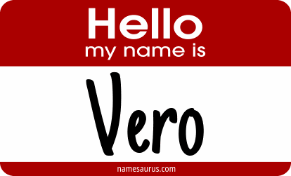 Hello my name is Vero png download