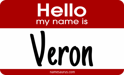 Hello my name is Veron png download