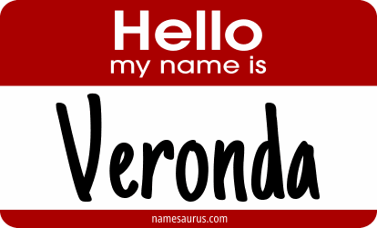 Hello my name is Veronda png download