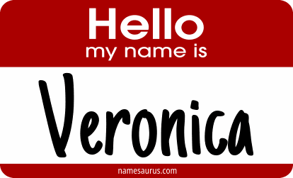 Hello my name is Veronica png download
