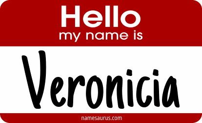 Hello my name is Veronicia png download