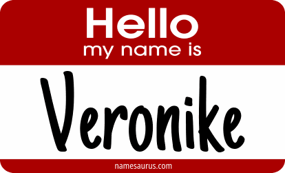 Hello my name is Veronike png download