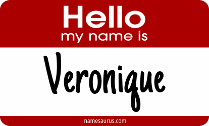 Hello my name is Veronique png download