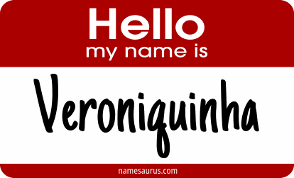 Hello my name is Veroniquinha png download