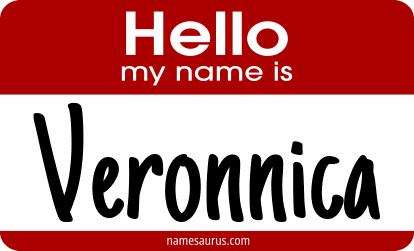 Hello my name is Veronnica png download