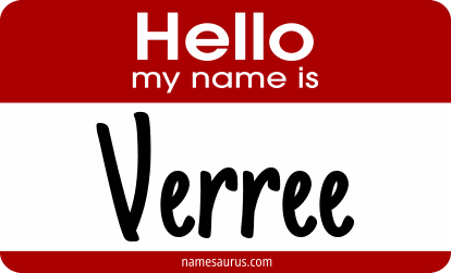 Hello my name is Verree png download