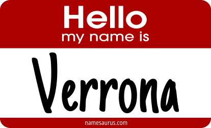 Hello my name is Verrona png download