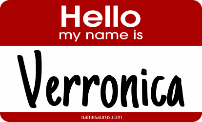 Hello my name is Verronica png download