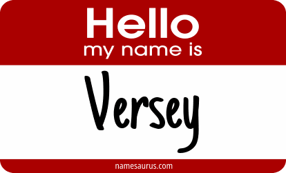 Hello my name is Versey png download