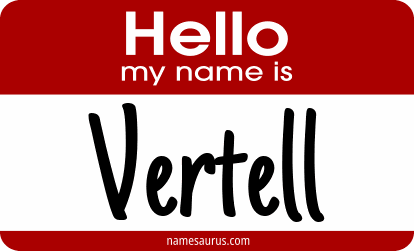 Hello my name is Vertell png download