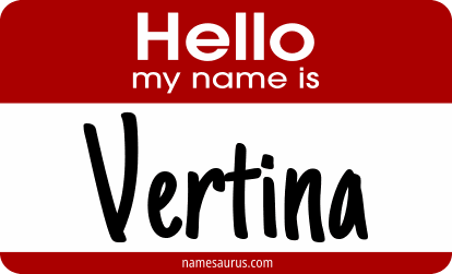 Hello my name is Vertina png download