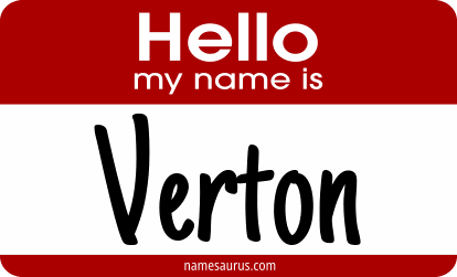 Hello my name is Verton png download