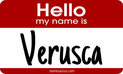 Hello my name is Verusca png download