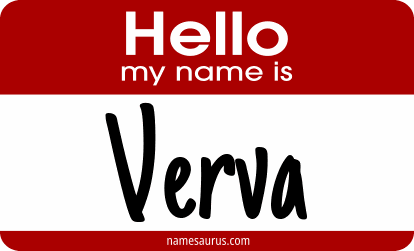 Hello my name is Verva png download