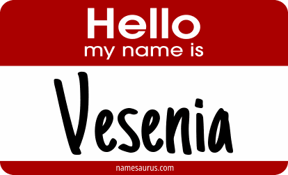 Hello my name is Vesenia png download