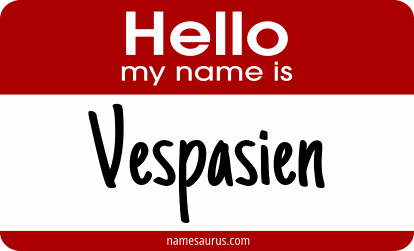 Hello my name is Vespasien png download