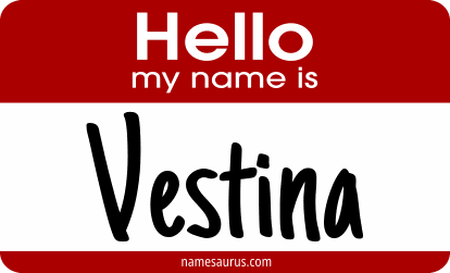 Hello my name is Vestina png download