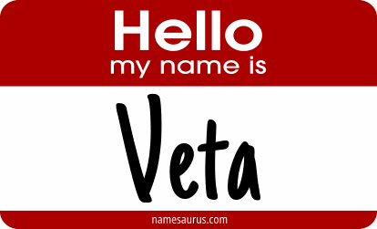 Hello my name is Veta png download