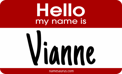Hello my name is Vianne png download