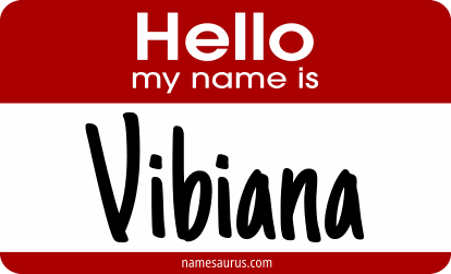 Hello my name is Vibiana png download