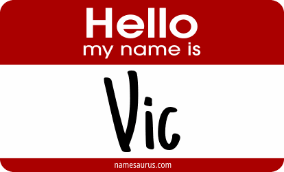 Hello my name is Vic png download