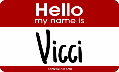 Hello my name is Vicci png download