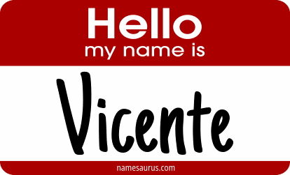 Hello my name is Vicente png download