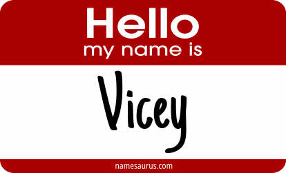 Hello my name is Vicey png download