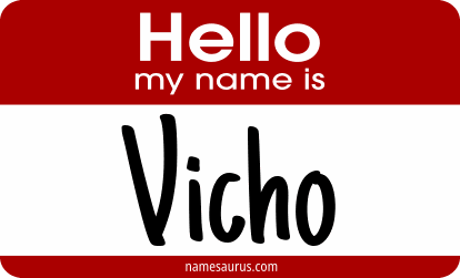 Hello my name is Vicho png download