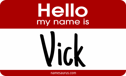 Hello my name is Vick png download