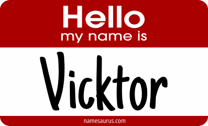 Hello my name is Vicktor png download