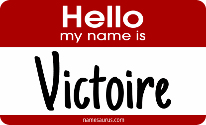 Hello my name is Victoire png download