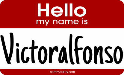 Hello my name is Victoralfonso png download