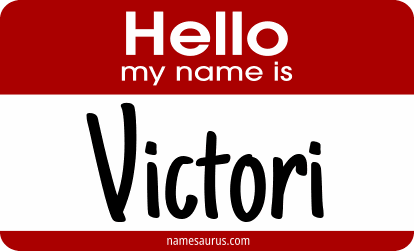Hello my name is Victori png download