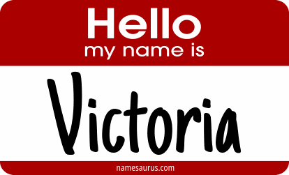 Hello my name is Victoria png download